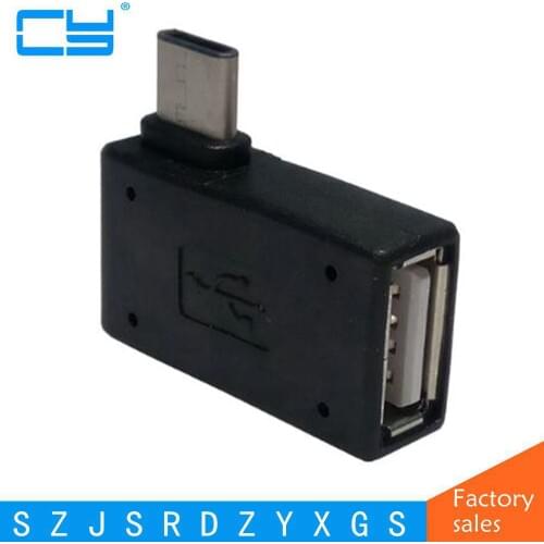 90 Degree OTG Type C USB Cable Type-C Adapter Cable Data Sync For xiaomi mi5 mi 4s Letv max 2 1s Nexus 5X 6P MEIZU pro 5 zuk z1