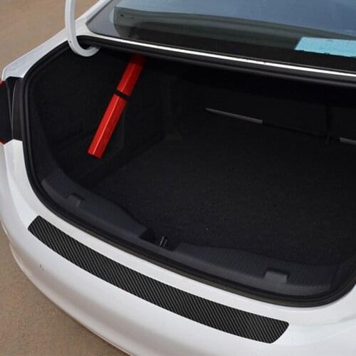 For Kia Rio x line PU leather Carbon fiber Styling After guard Rear Bumper Trunk Guard Plate Car Accessories