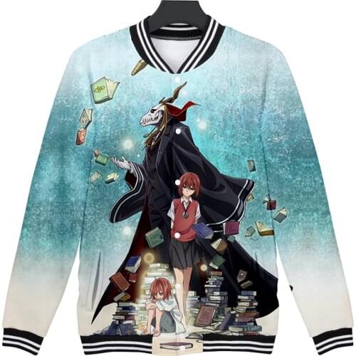 The Ancient Magus' Bride 3D Printed Baseball Jackets Women/Men Fashion Long Sleeve Jacket Hot Sale Casual Streetwear