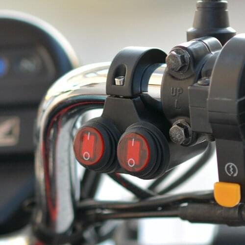 DC 12V Motorcycle switch Dual Button Refit 2 Way ATV Aluminum Alloy Handlebar