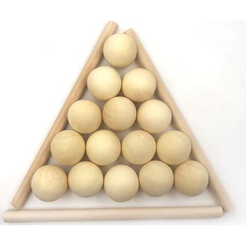 10-40mm Natural No Hole Wooden Beads Lead-free Wood Round Balls For Jewelry Making Diy Eco-Friendly Wood Crafts