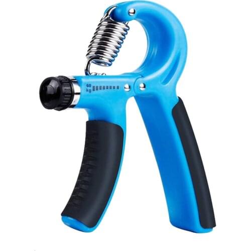 Hand Grip Fitness Gripper Adjustable 5-60kg Exerciser Fat Wrist Increase Strength Spring Finger Pinch Carpal Expander Blue