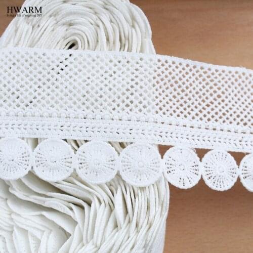 2yard 8.2cm lace fabric wedding decoration Mesh New Water Soluble Bar Code Lace DIY high-quality Milk Silk Embroidery lacefabric