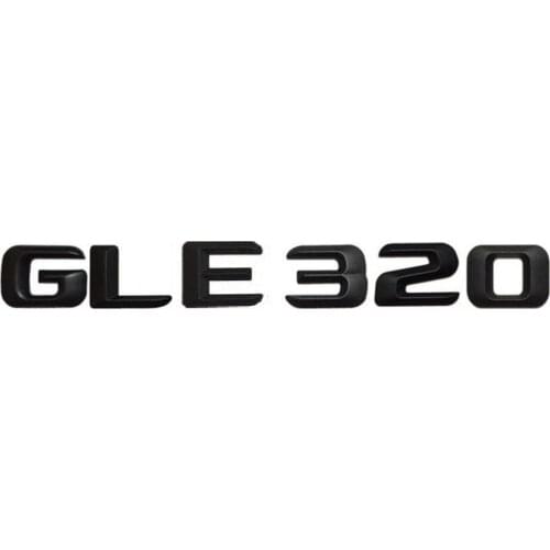 Matt Black " GLE 320 " Car Trunk Rear Letters Word Badge Emblem Letter Decal Sticker for Mercedes Benz GLE Class GLE320