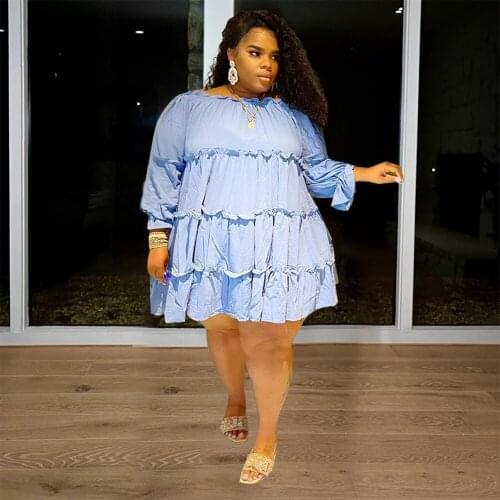 RMSFE 2021 Ladies Early Autumn Fashion Long Sleeve Round Neck Simple Fashion Sexy Solid Color Dress