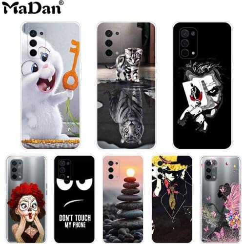 Fashion Casing For OPPO A74 5G Case Protective Cover Thin Transparent Silicone Cartoon Color Painting