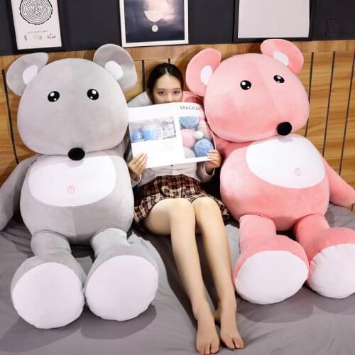 New Giant Plush Toy Super Soft Anime Mouse Stuffed Doll Toys For Children Cartoon Figure Toys Cushion For Kids Birthday Gift