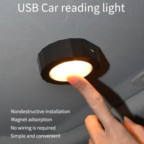 New Car Reading Light Rechargeable Magnetic LED Auto Styling Night Light Car Interior Light Ceiling Lamp Car-styling