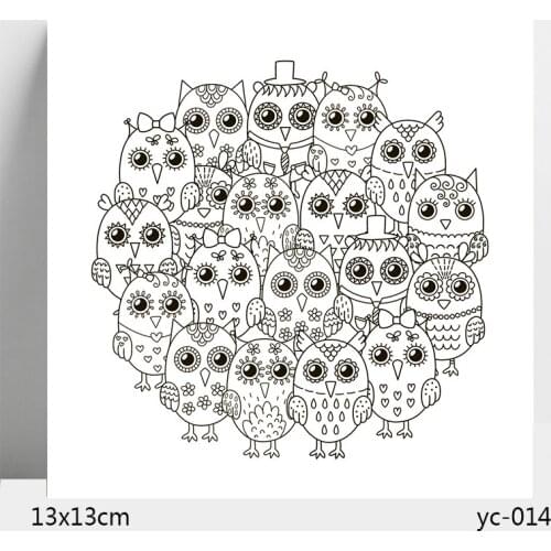 AZSG Owl Clear Stamps/Seals For DIY Scrapbooking/Card Making/Album Decorative Silicone Stamp Crafts