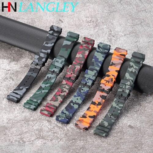 2020 Hot New Camouflage Watch Band High Quality Silicone Rubber Strap 22mm Watch Straps Sport Watch Replacement Wristband