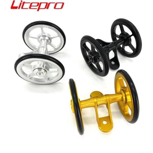 Litepro Folding Bike Rear Mudguard Double Wheel For Brompton Mudguard Easywheel Fender Easy Wheel