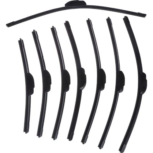 14'' 16'' 18'' 19'' 20'' 21'' 22'' Universal U-type Soft Frameless Bracketless Rubber Car Windshield Wiper Blade