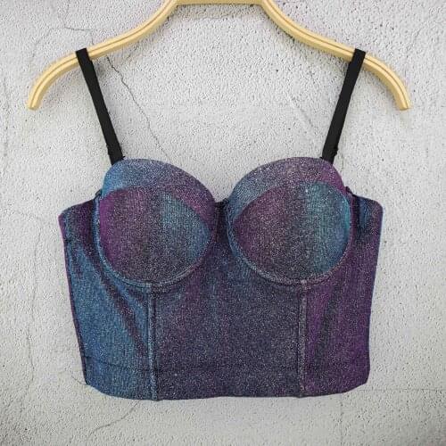 Honviey Spot all-match womens solidcotton sleeveless vest gold powder short sling sexy cute bralette pants sets outside wear