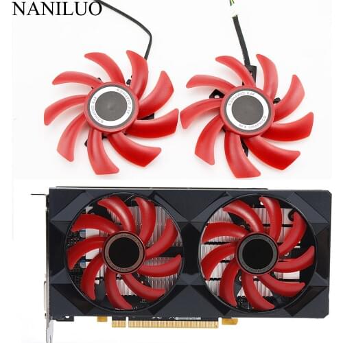 2PCS/lot 85MM Fan RX 550/560 GPU VGA Cooler Video Card Fan For Radeon XFX RX560 RX550 Graphics just can be as replacement