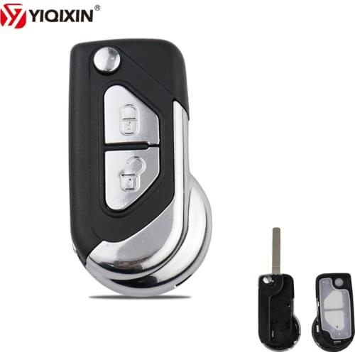 YIQIXIN 2/3 Button Uncut VA2 Key Blade Housing Cover Flip Folding Remote Car Key Shell Case For Peugeot Key Replacement