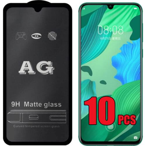 10pcs AG Matte 9H Tempered Glass Anti-Fingerprint Screen Protector For Huawei Honor 50 V40 X10 Max 10X Lite X20 SE Play 20 5 5T
