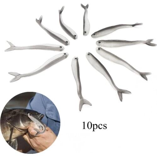 10pcs Fishing Soft Bait 8.5cm 2g Wobbler Artificial Loach Baits Bass Fishing Lure Crankbait Swimbait Lures