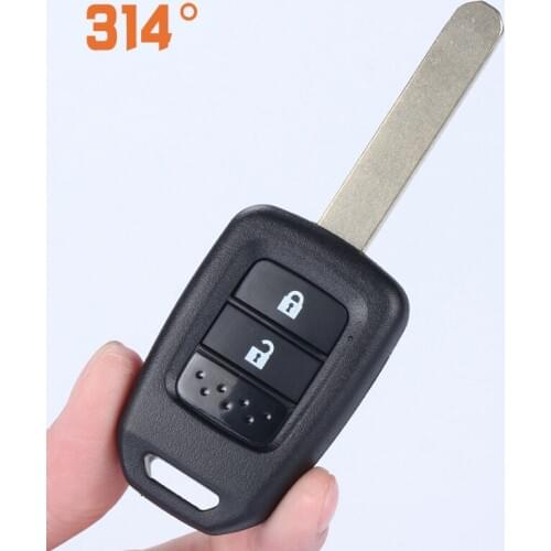 2/3 Button Car Remote Control Key Shell Straight Key Metal Spare Replacement Key Suit For Honda 2015 New Fit Binzhi XR-V