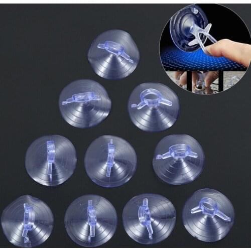 20PCS 45mm Diameter Automotive Interior Strong pull ring dovetail Suction Cup PVC Material Home Rubber Clear Sucker