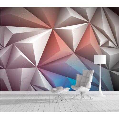 Custom papel parede 3d solid geometry for living room bedroom sofa background wall decoration wallpaper