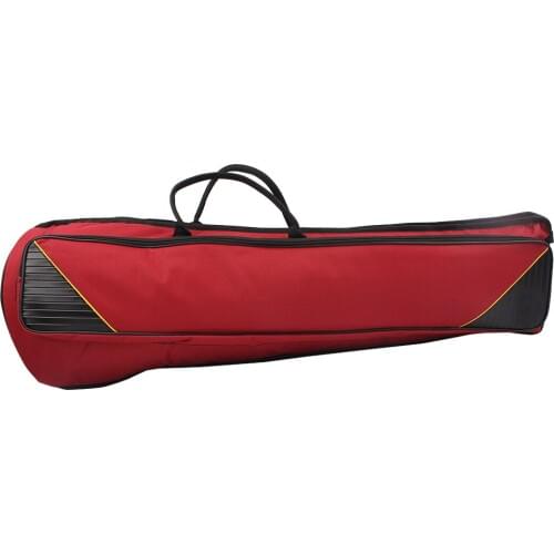 600D Water-resistant Trombone Gig Bag Oxford Cloth Backpack Adjustable Shoulder Straps Pocket 5mm Cotton Padded