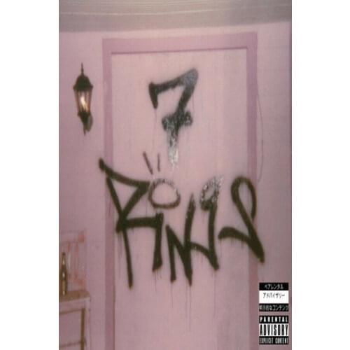 Ariana Grande 7 Rings Album Music Silk Poster Wall Sticker Decoration Gift