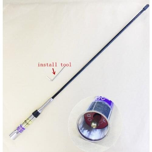 Black Fiber Glass High Gain UHF VHF 144/430MHZ antenna for KENWOOD WOUXUN for ICOM Motorola Yaesu etc car mobile radio