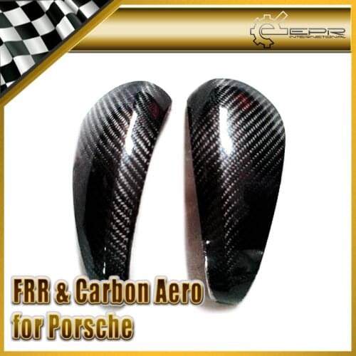 Car Accessories For Porsche 987 Cayman S Carbon Fiber Side Mirror Cover Glossy Fibre Finish Body Kit Accessories Racing Trim