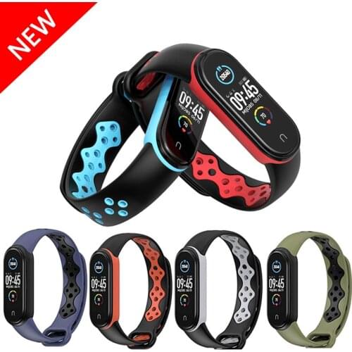 Bracelet for Xiaomi Mi Band 3 4 5 Silicone Wrist Strap Sport Watch Strap for Xiaomi Mi Band 4 6 3 Bracelet for Mi Band 5 6 Band
