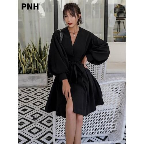 Black Windbreaker Women Hepburn Mid Long Korean 2021 New Autumn Loose Short Waist Jacket