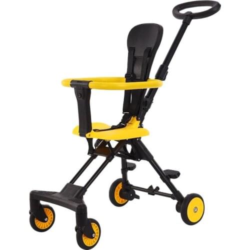 Childrens tricycle two-way enlargement and widening baby stroller is convenient to carry, foldable and portable baby stroller