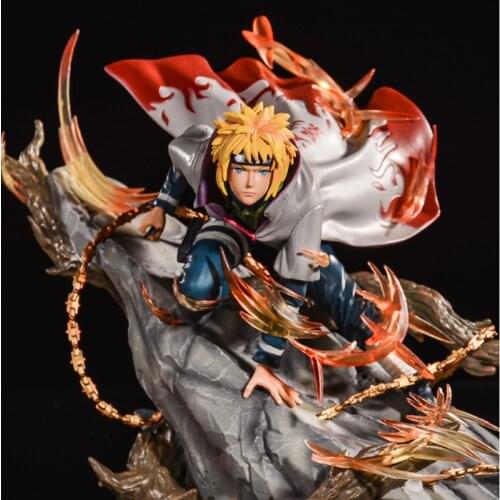 24CM Hot Sale Anime Figure Naru Namikaze Minato PVC Action Figure Toy Collection Model Statue For Display Gift