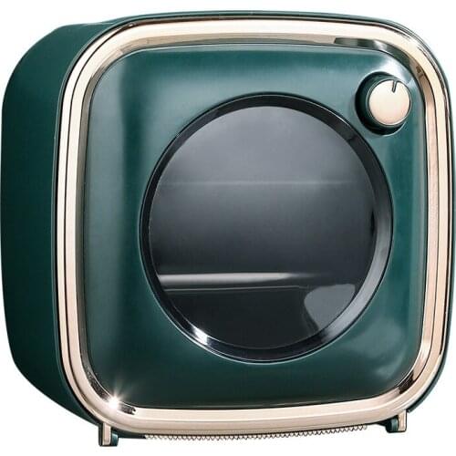 Toilet non punching roll box toilet creative tissue box wall hanging washcloth storage shelf household storage