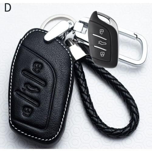 Leather Car Key Cover Key Case Shell for Roewe RX5 i6 ERX5 i5 RX8 RX3 For MG6 MG ZS EV EZS HS EHS Car Accessories Protect