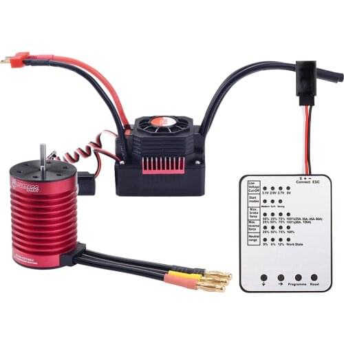 New Arrival SURPASSHOBBY Waterproof F540 4370KV 3930KV 3300KV Brushless Motor 45A ESC for Tamiya Traxxas 1/10 RC Car