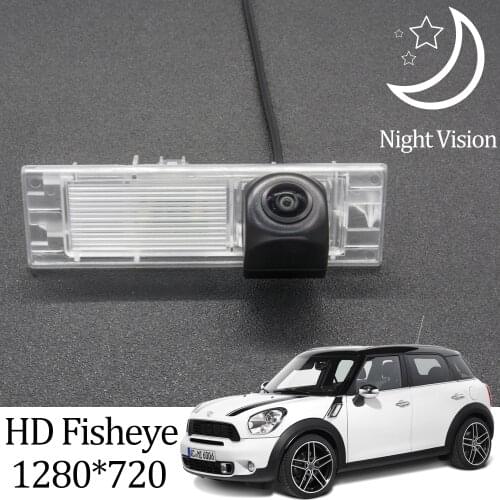 Owtosin HD 1280*720 Fisheye Rear View Camera For MINI Cooper R60 Countryman 2011-2016 Car Vehicle Reverse Parking Accessories