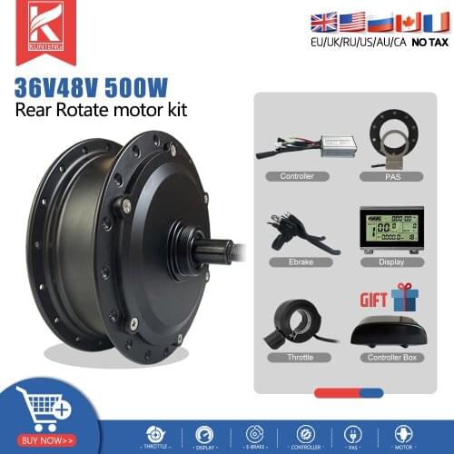 Ebike Front Wheel 36V 48V 500W Rear Rotate Electric Bicycle Brushless gear Hub Motor Wheel For Electric Bicycle Conversion Kit