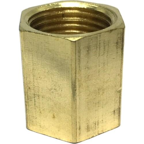 Full Brass 1/2x1/2'' Female Thread Straight Adapter Connector Pipe Fitting