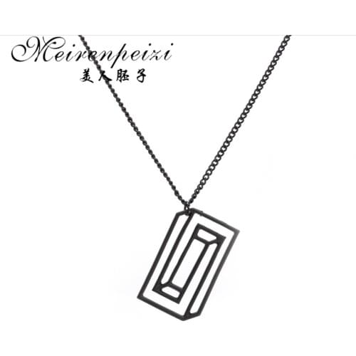 Simple Pendant Science Charm Optical Illusion Piece Chemistry Molecule Choker Necklace Fashion Women Personalized Gifts