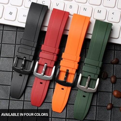 For Seiko IWC Oyster Watch straps Rubber 22mm Watchbands TPU Dust-proof watch Bracelet Accessory TPSIV Silicone Watch band