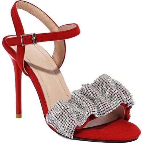 Big Size Simple high heel sandals high heels sandals women shoes woman summer ladies