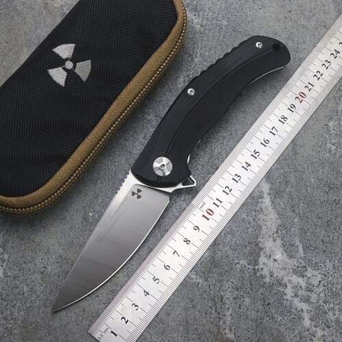 JK3215G10 flip folding knife ball bearing D2 blade G10 handle outdoor camping multi-purpose hunting EDC tool