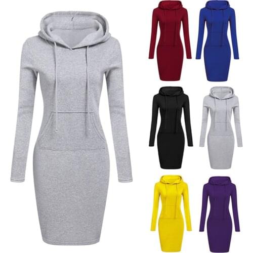 Fashion Women Hoodies Long Sweatshirts Causal Pullovers Winter Feminino Female Stitching Suit Long Clothing