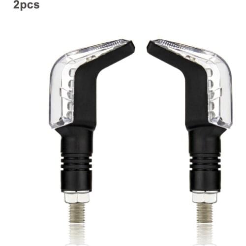 2Pcs Universal 12V Motorcycle accessories LED banana angled Turn 13led Signals Light Indicator Blinkers Flashing Light