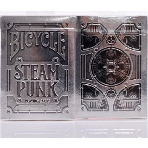 Bicycle Silver Steampunk Deck THEORY11 Magic Cards Playing Card Magic Props Close Up Magic Tricks for Professional Magician