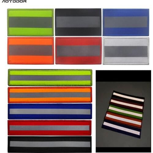 Russia Flag Tactical Military patch Reflective Fastener Safety Patch Hook Loop Firefighter Rescue EMT EMS Stripes badge