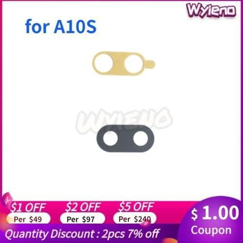 Wyieno 50Pcs/Lot A107F Real Camera Glass Lens For Samsung A10S Back Rear Camera Panel With Glue Tracking