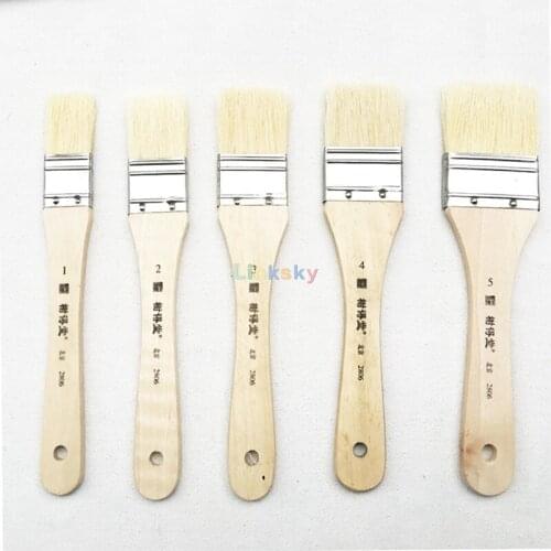 Xie Detang Series 2806 Short Handle Bristle Brush Oil Painting Brush Acrylic Brush Hand Painted Wall Painting Acrylic Brush