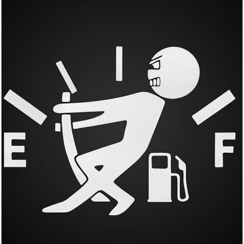 Funny Car Stickers Decal Fuel Gage Empty for mazda 3 seat ibiza honda civic 2006-2011 seat leon toyota corolla 2008 ford focus 3