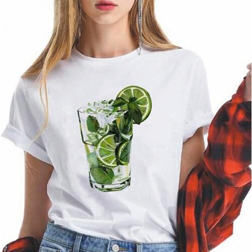 Soft Girl Top Graphic T-shirt Women Happy Green Lemonade Printed Short Sleeve Female Gifts Valentines For Sweat Shirt Femme